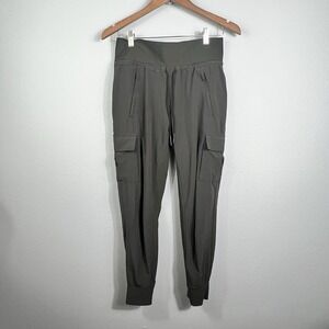 ATHLETA Featherweight Jogger Pants Stretch in Dark Olive‎ Green